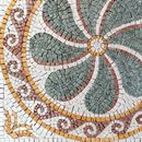 Decorative Green Flower Mosaic, 40" close-up