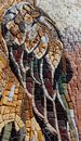 Golden Falcon Mosaic, 18"x36" close-up