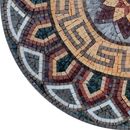 Gold and Red Mosaic Medallion, 32" close-up
