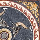 Delfine Medaille Mosaik Zoom
