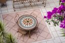 Star Flower Rings Geometric Mosaic, 79" in your home