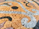 Goldenrod Patterned Mosaic, 48" close-up