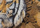 Portrait of a Tiger Mosaic close-up
