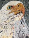 Oval American Eagle Mosaic close-up