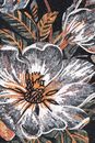 Magnolia Blossoms Mosaic close-up