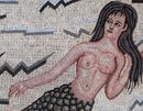 Swimming Mermaid Mosaic close-up