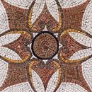 Rose and Gold Decorative Mosaic, 28" close-up