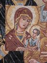 Virgin Mary and Jesus Christ Mosaic close-up