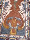 Leaf and Flower Rug Mosaic close-up