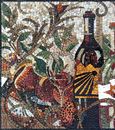 Rustic Wine Mosaic, 40"x30" close-up