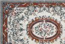 Ornate Leafy Rug Mosaic close-up