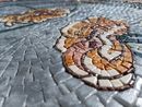 Goldenrod Flower Mosaic, 48" close-up
