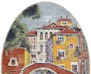 Venice Landscape Mosaic, 24"x36" close-up