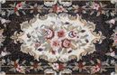 Delicate Rose Rug Mosaic close-up
