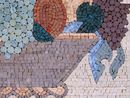 Mixed Fruit Bowl Mosaic, 26"x36" close-up