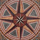 Ornate Star Medallion Mosaic close-up