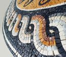 Mosaik Bordüre Blume Zoom