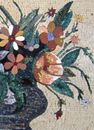 Eclectic Flower Display Mosaic close-up