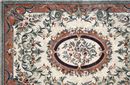 Dusky Rose and Cream Rug Mosaic, 119"x79" close-up