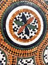 Abstract Checkered Mosaic close-up