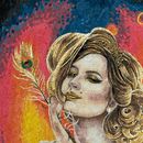 Leo Portrait Mosaic крупным планом