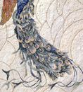 Royal Peacock Mosaic close-up