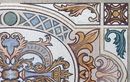 Art Nouveau Window Mosaic крупным планом