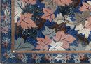 Tricolor Leaves Mosaic Rug close-up