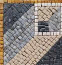 Abstract Square Pattern Mosaic close-up