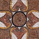 Rose and Gold Decorative Mosaic, 28" close-up