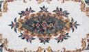Gold Accented Pattern Rug Mosaic close-up