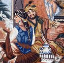 Portrait of a Royal Couple Mosaic close-up