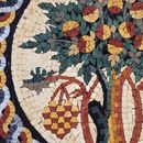 Round Hisham's Tree of Life Mosaic крупным планом