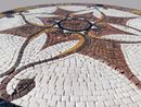 Rose and Gold Decorative Mosaic, 28" close-up