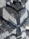 Monochromatic Floral Mosaic close-up