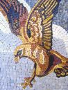 Tiger and Falcon Mosaic close-up