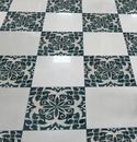 Mosaik Floral Grün Creme, 80 cm in Ihrem Zuhause