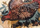 Two Pheasants Mosaic close-up