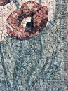 Crimson Poppies Mosaic close-up