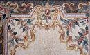 Ornate Renaissance Floral Rug Mosaic close-up