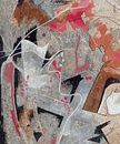 Abstract Woman Portrait Mosaic close-up