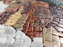 Wild Brown Horse Mosaic, 56" close-up