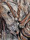 Majestic Horse Mosaic close-up
