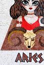 Widder Tierkreiszeichen Mosaik Zoom