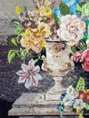 Trophy of Flowers Mosaic close-up