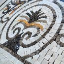 Симметричный ковер, мозаика крупным планом