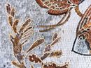 Two Fish and a Coral Reef Mosaic close-up