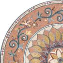 Orange Mosaic Medallion, 79" close-up