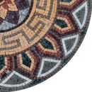 Gold and Red Mosaic Medallion, 32" close-up