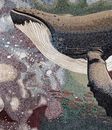 Humpback Whale Arched Mosaic Wall Art close-up